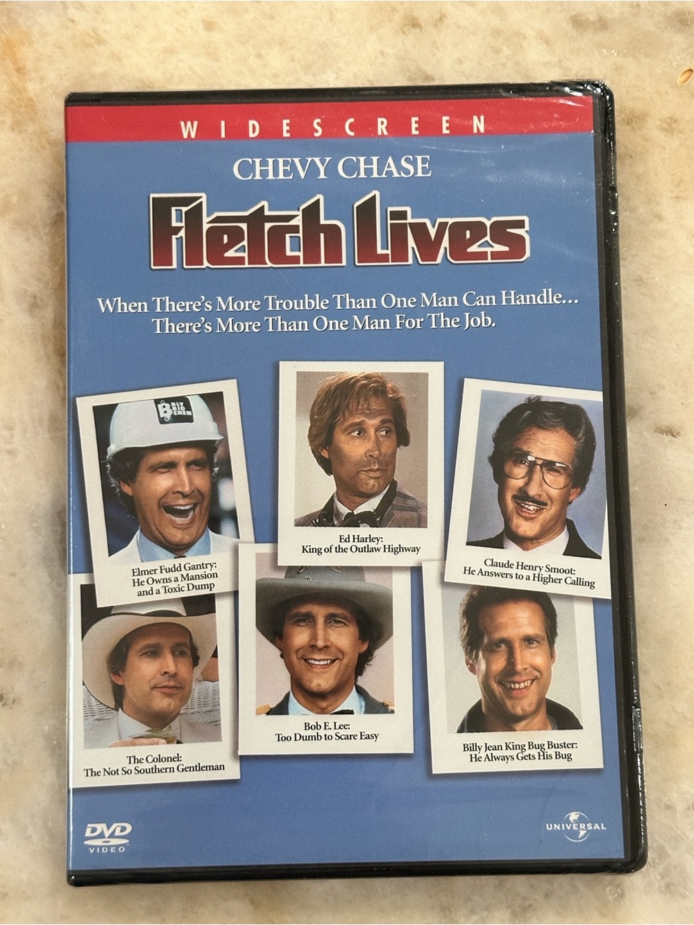 Universal Fletch Lives Widescreen DVD — Blue, Red, White